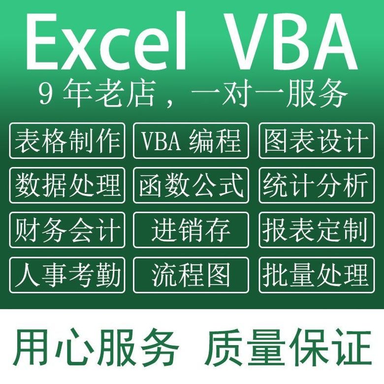 帮忙excel表格代做制作图表vba宏定制设计函数处理统计分析整理